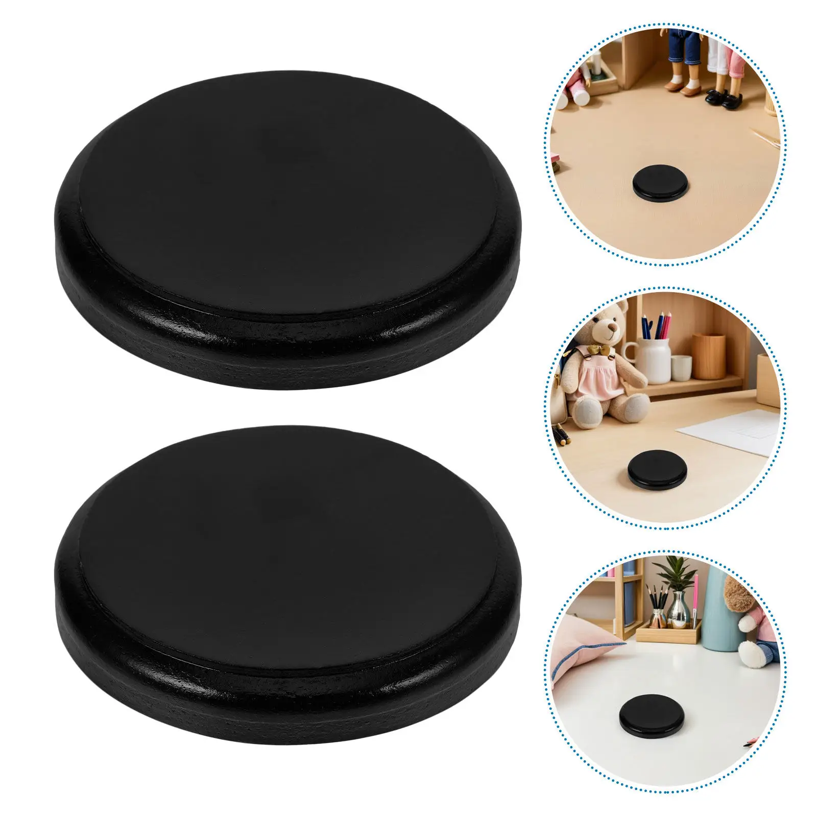 10Pcs Wood Round Figure Base 3.1in Stable Action Figure Display Holder Support Stand for Display Stand Tool Miniature Bases