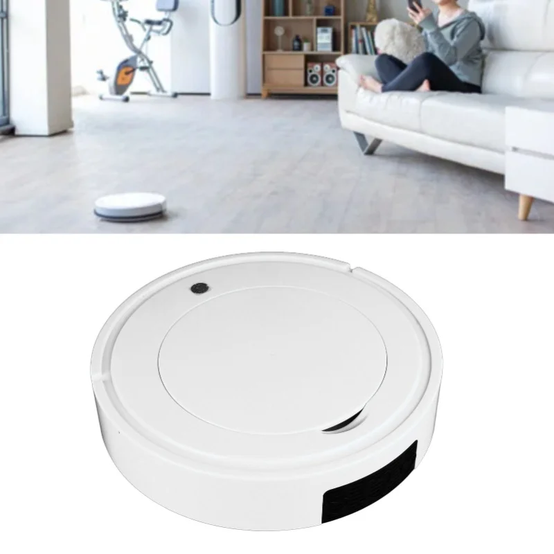 

Automatic Robot Vacuum Cleaner Anti Fall Smart Robotic Vacuum Strong Suction Slim Low Noise Good For Pet Hair Carpets Hard