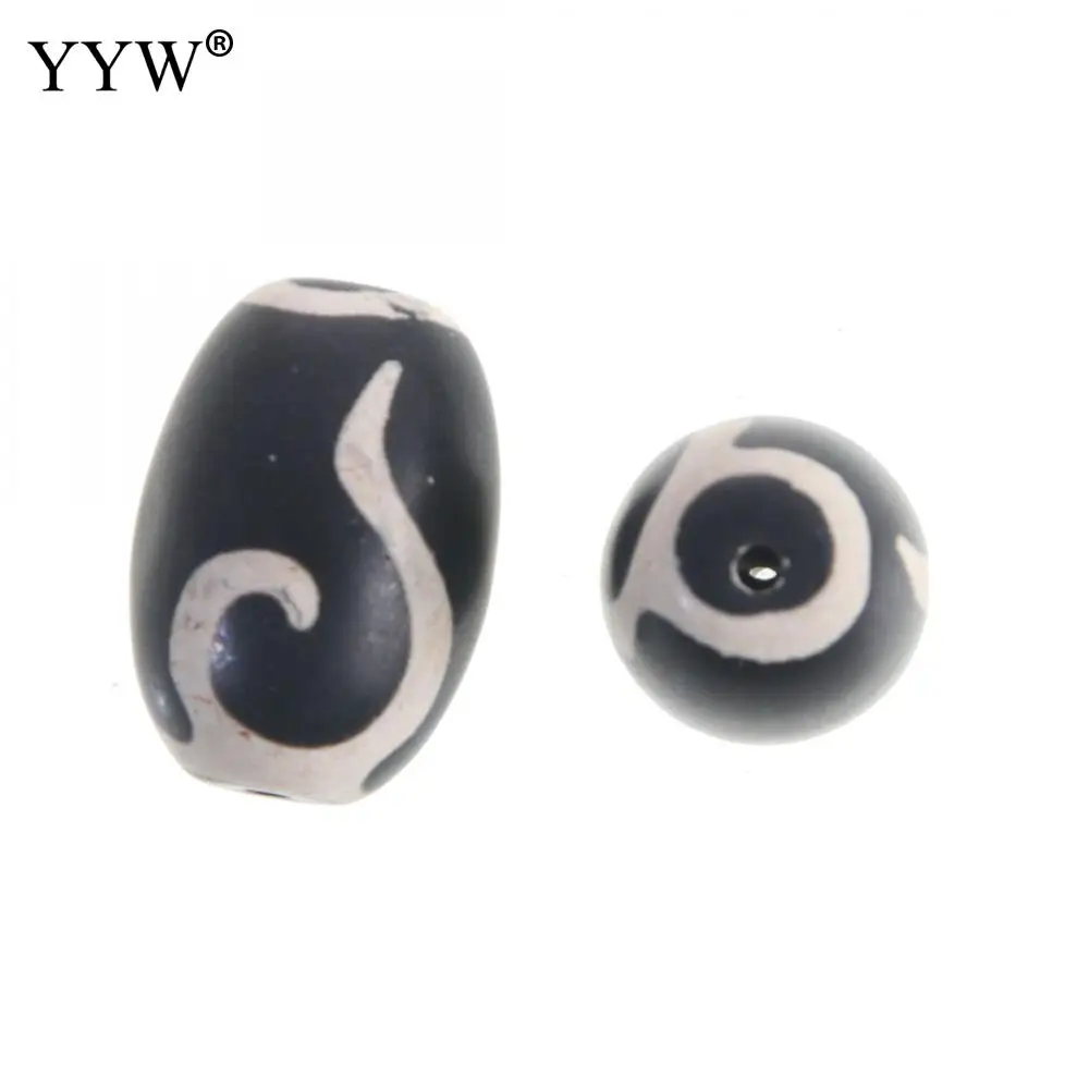 1pc Natural Tibetan Agate Onyx Dzi Beadsdiy Drum Diy 21x19x19mm Jewelry Making DIY Necklace Bracelet Wholesale Tibetan Dzi Beads