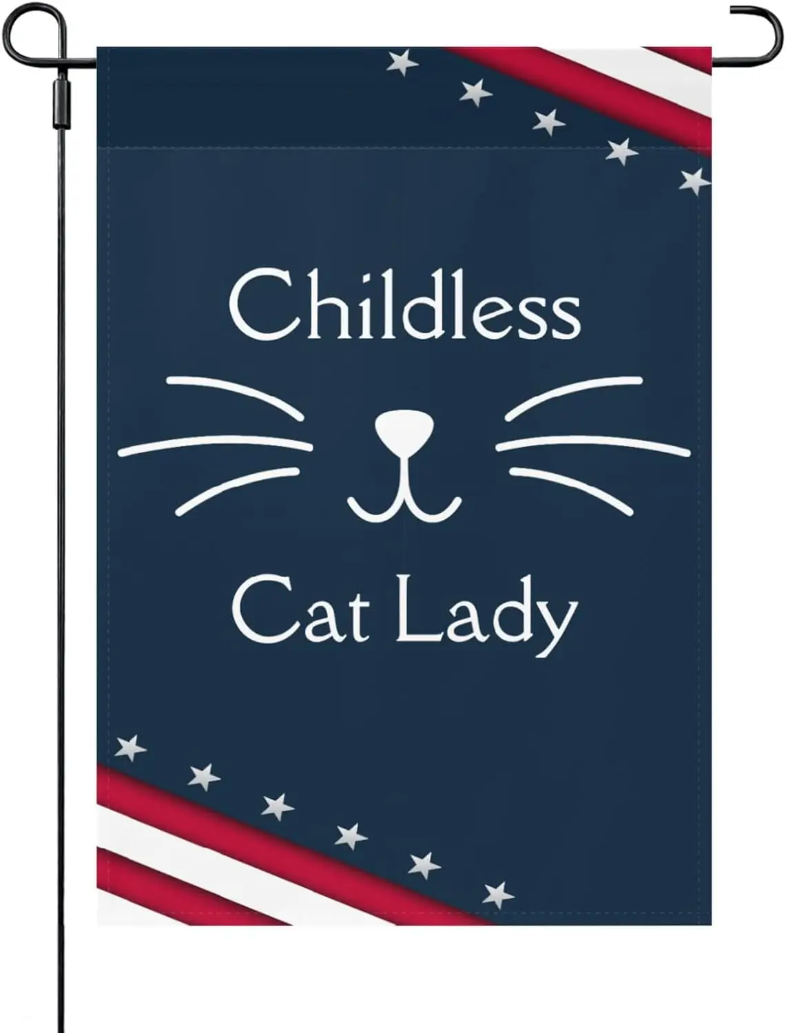 This Childless Cat Lady Is Voting Kamala Outdoor Flags One Size, Unique House Flags One Size Double Sided Outside Garden Flags O