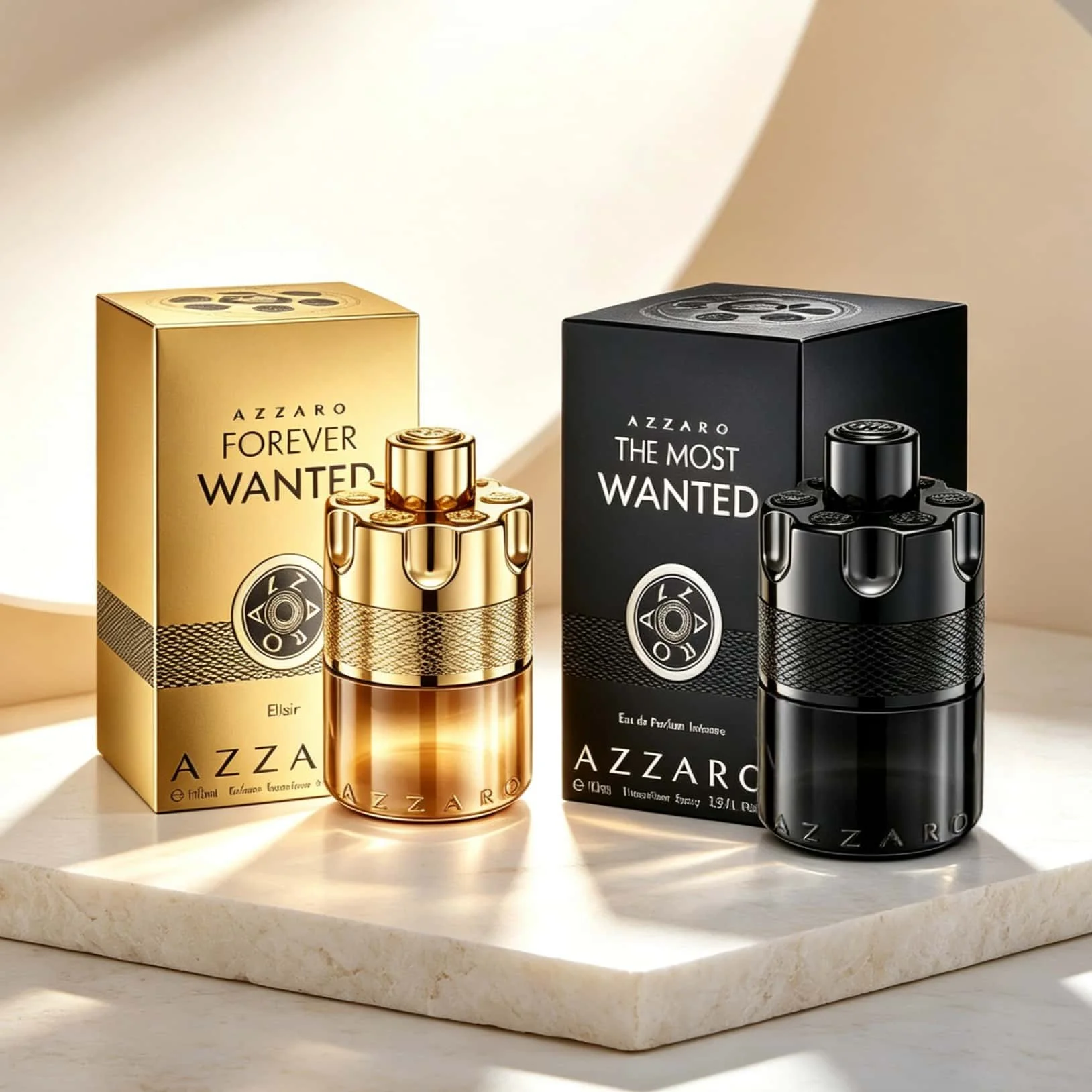 Azzaro Wanted 2‑Piece Perfume Set Forever Wanted Elixir & The Most Wanted EDP Intense Woody Fragrance Spray 100ml*2 Gift Collection