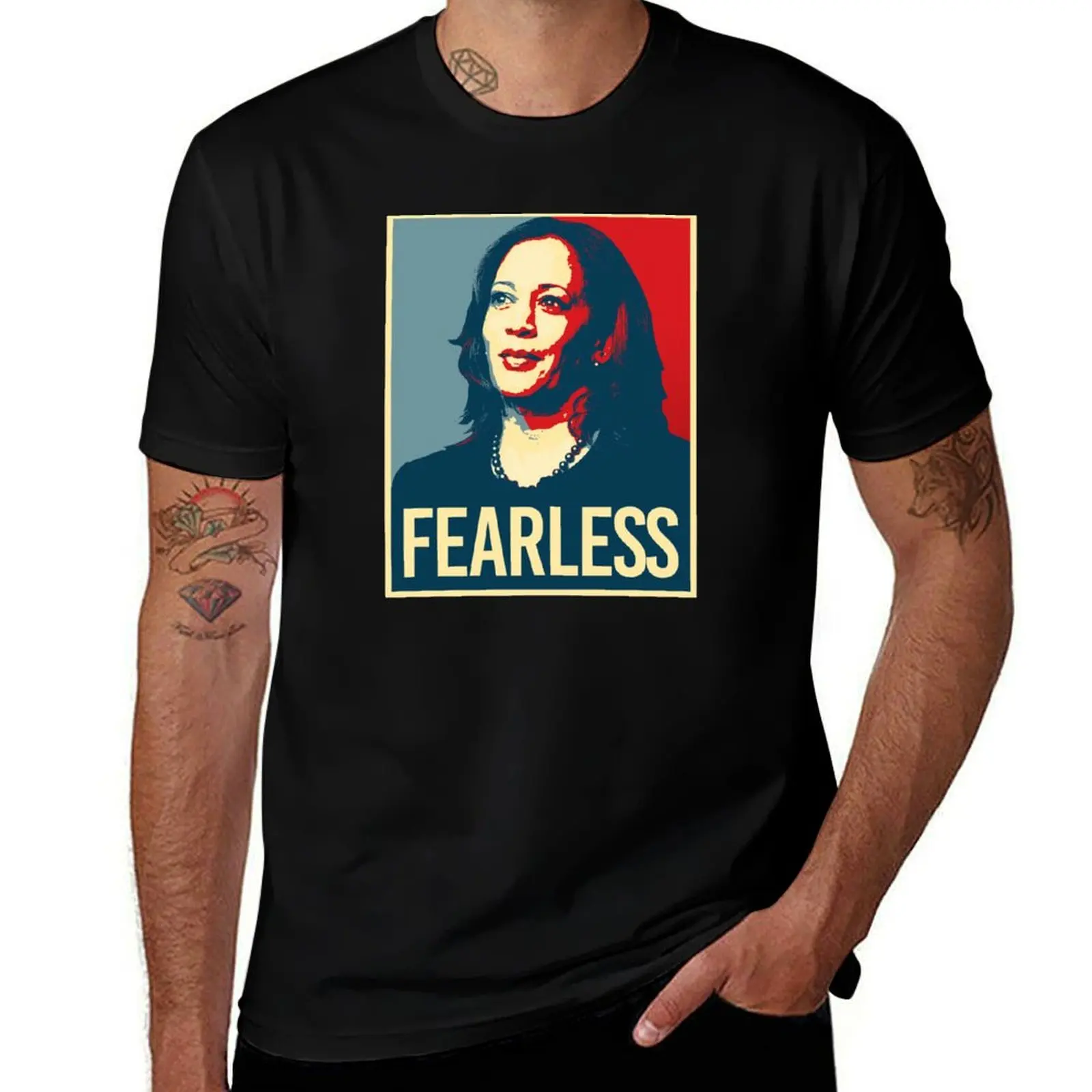 Kamala Harris - T-shirt FEARLESS T-shirt décontracté grande taille