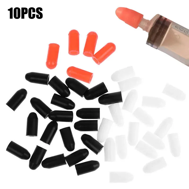 

10PCS Silicone Rubber Needle Cover Syringe Sealing Test Tube End Tips Caps 3mm Dispensing Sealing Needle Syringes Head End Cap