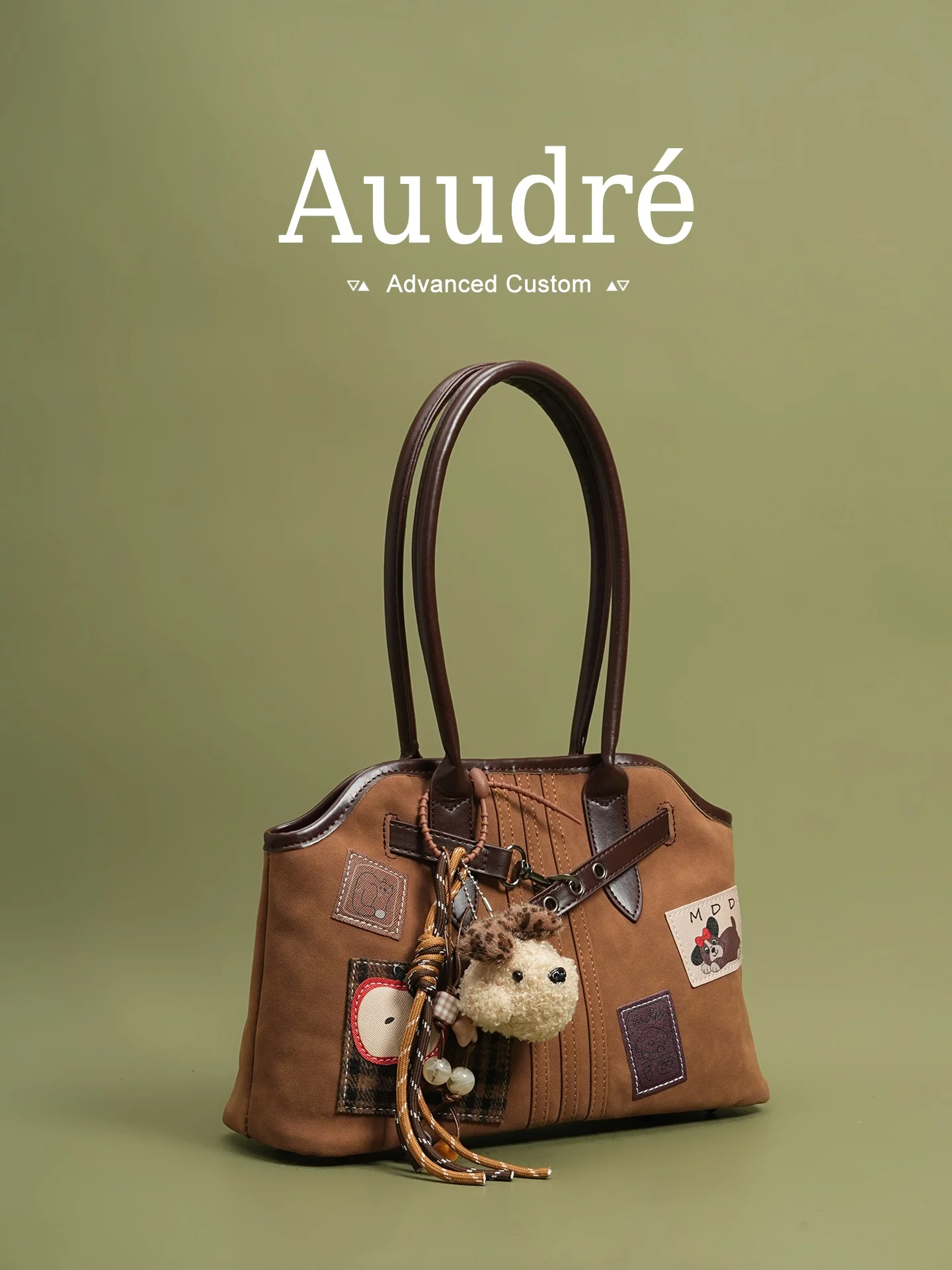 

Женская сумка Auudre High Quali Vintage большой вместимости, новая коллекция осень-зима 2026, мягкая сумка для повседневного использования