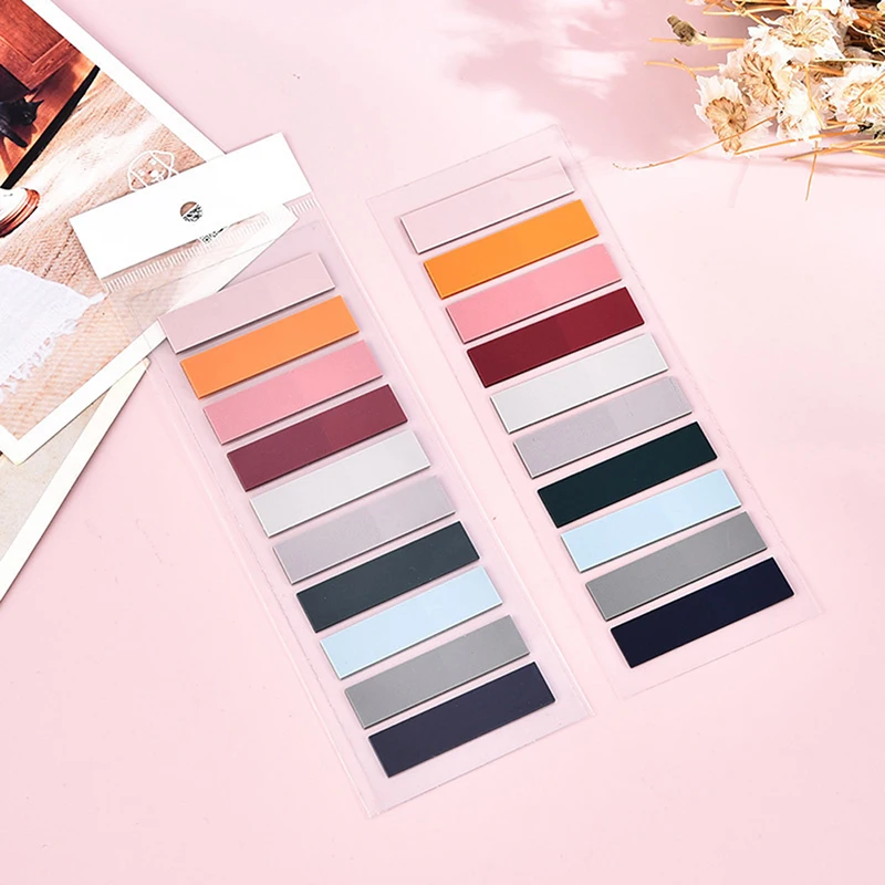 200 Sheets  Page Markers  Tabs Bookmark Transparent Sticky Classify Files For Books Waterproof Notes Strip Students Flags