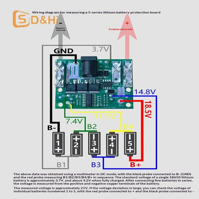 Bms 5S 20A 18650 Li… - image