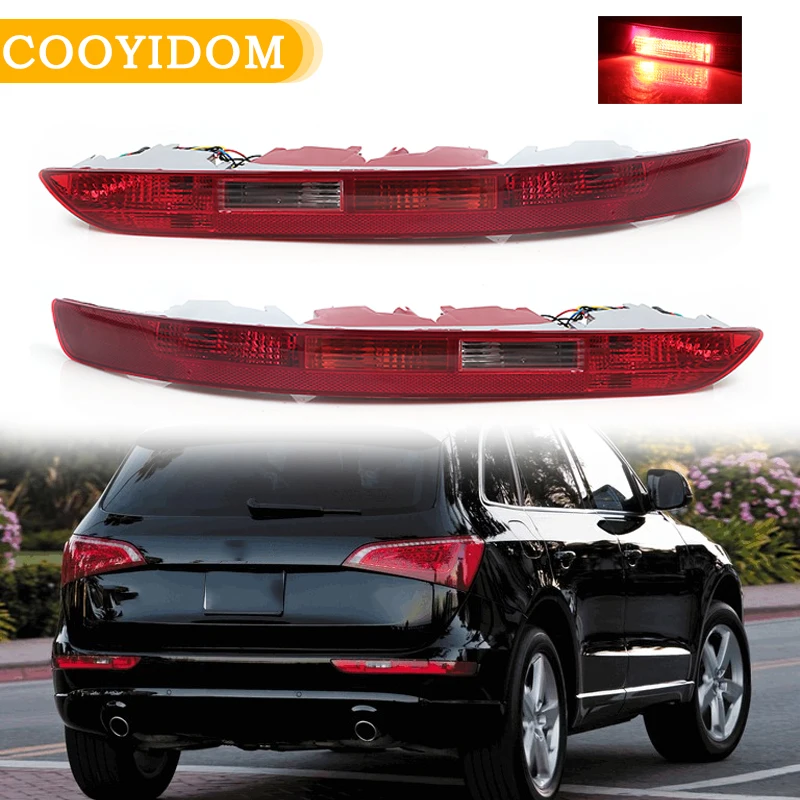 For Audi Q5 2009 2010 2012 2013 2014-2016 Rear Bumper Light Car Tail Light With Bulbs Lower Tail Lamp Cover 8R0945095 8R0945096