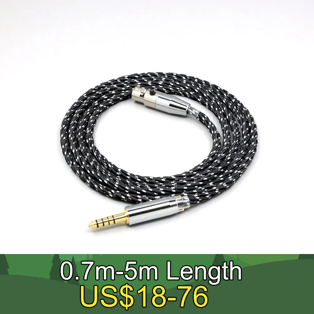 

OCC смешанный OFC скручивающий нейлоновый кабель для наушников для AKG K371BT Beyerdynamic DT177x GO Pioneer HDJ-X10 Sennheiser HD490 Pro LN 008735