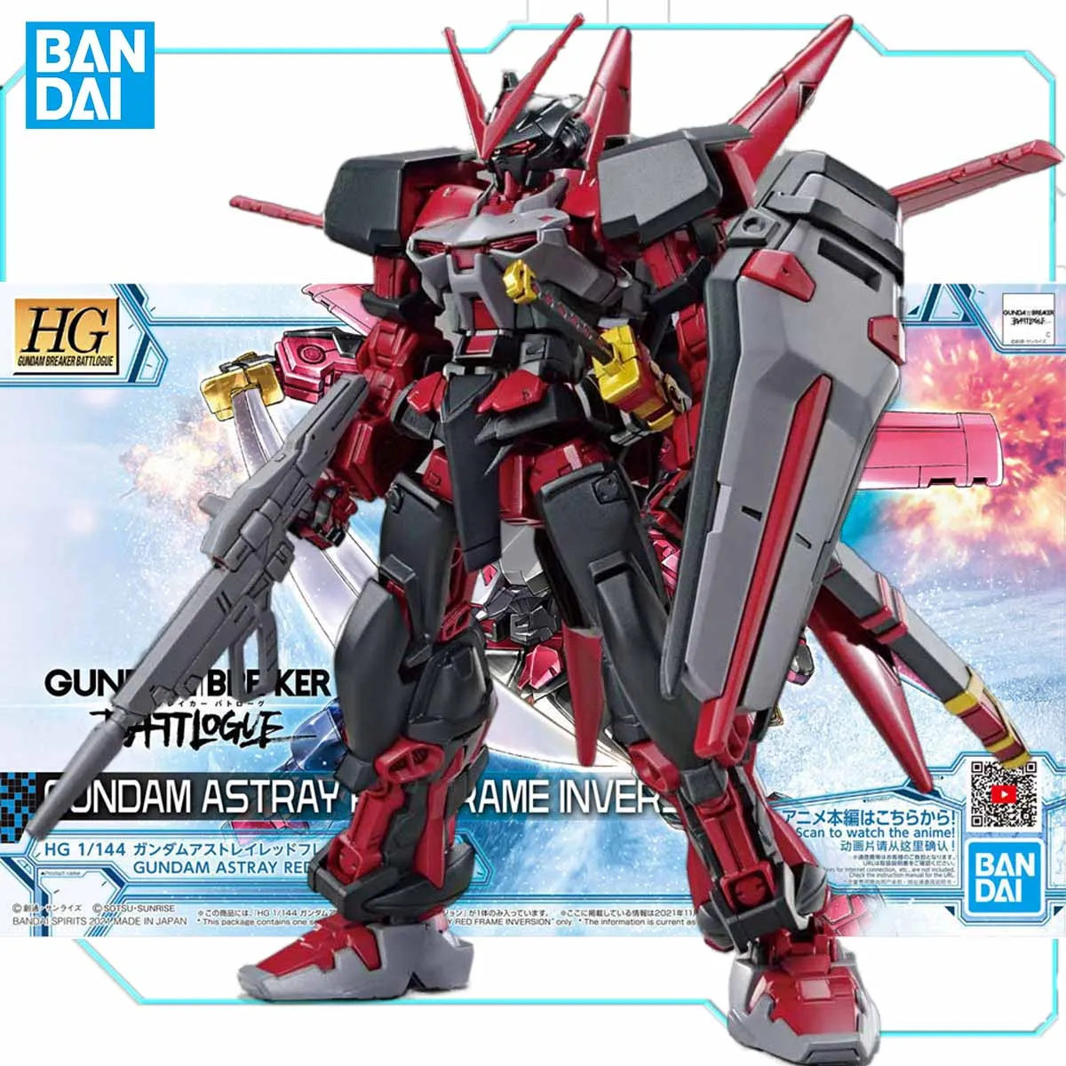 

Bandai оригинальные наборы моделей Gundam, сборка HG 1/144 GUNDAM ASTRAY RED FRAME INVERSION, аниме, экшн-фигурка, модель игрушки в подарок