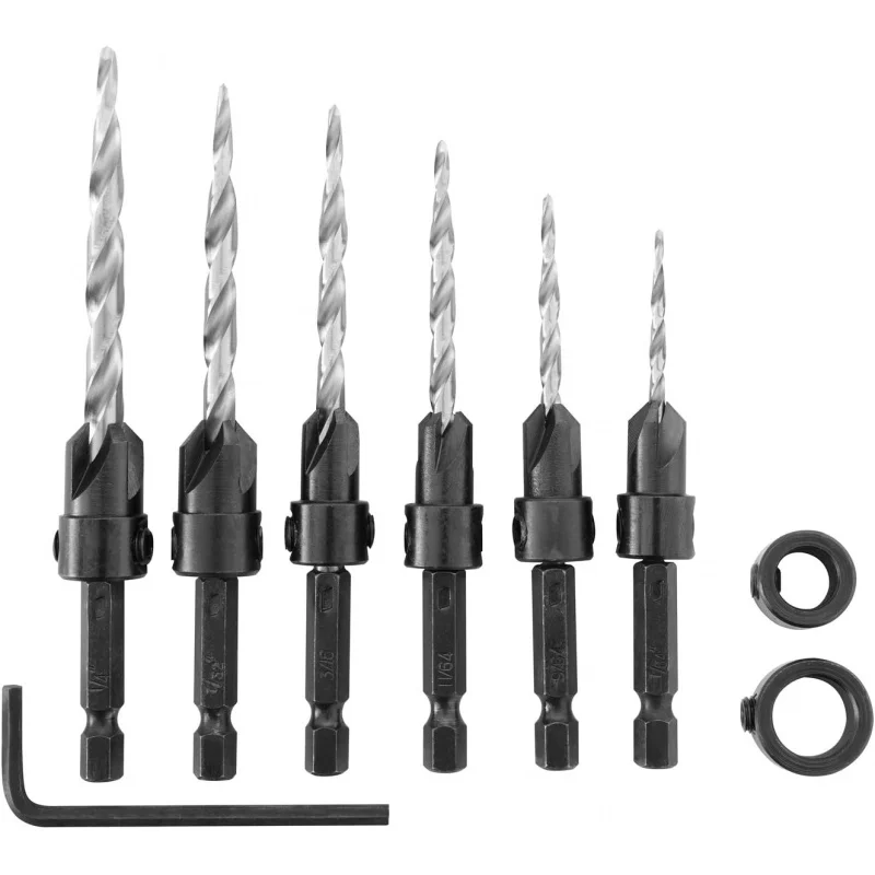 เครื่องมือ1882792 speedbor Countersink Mata Bor ไม้8ชิ้น