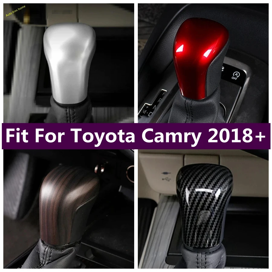 

Transmission Gear Shift Shifter Knob Gear Head Handle Decor Frame Cover Trim Fit For Toyota Camry 2018 - 2022 Auto Accessories