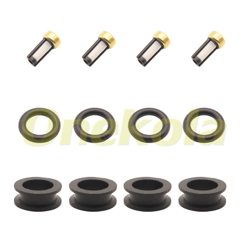 Fuel Injector Service Repair Kit Filters Orings Seals Grommets for Fit 99-05 Suzuki Grand Vitara 01- 04 Chevrolet Tracker JS28-7