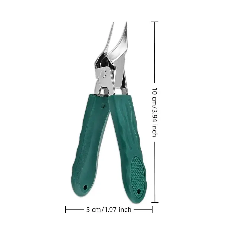 *1PC Slant Edge Nail Trimmer Toenail Nail Scissors Wide Opening Anti-Splash Stainless Steel Professional Ingrown Toenail Tools