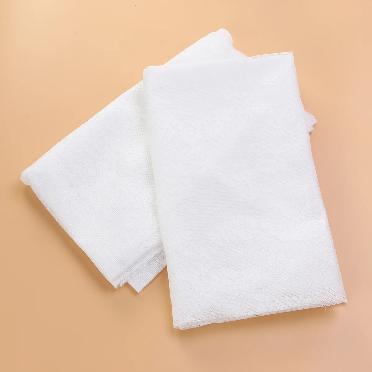 

Set of 2 White Voile Curtains Lace Sheer Semi Sheer Panels for Living Room Bedroom Rod Pocket Window Sheers White Lace Curtain