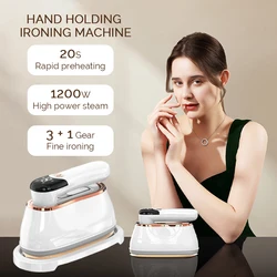 1200W Small Hand Holding Ironing Machine Iron Machine Household Steam 4Gear Portable Hanging Ironing Machine Steam iron