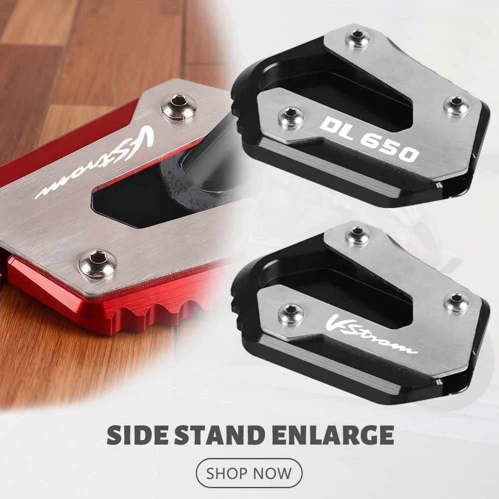 

2022 2023 V-Strom 650XT For SUZUKI V-Strom DL 650 VStrom DL650 V Strom Side Stand Enlarger Kickstand Plate Pad 2004 - 2020 2021