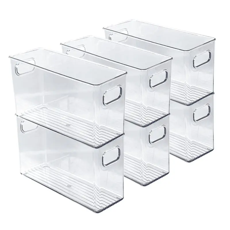 1PCS Kitchen Transparent Refrigerator Organizer Listening Drink Organizer Home Kitchen Stackable Storage Boxes