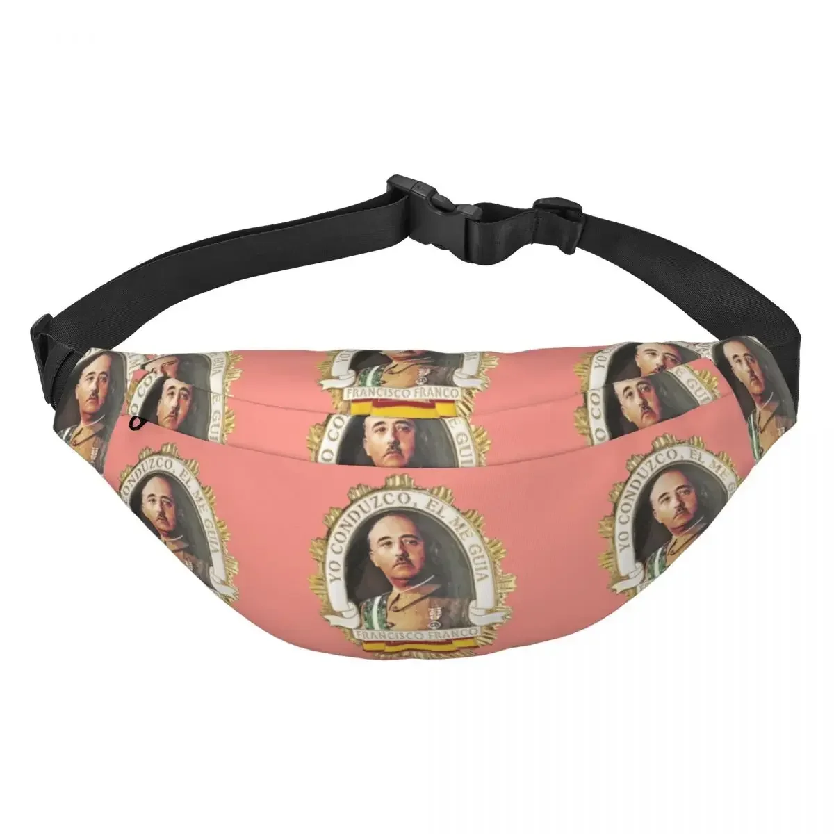 Casual Spain Leader Lockedge Fanny Pack for Travel Hiking Men Women Sling Crossbody Waist Bag Phone Money Pouch