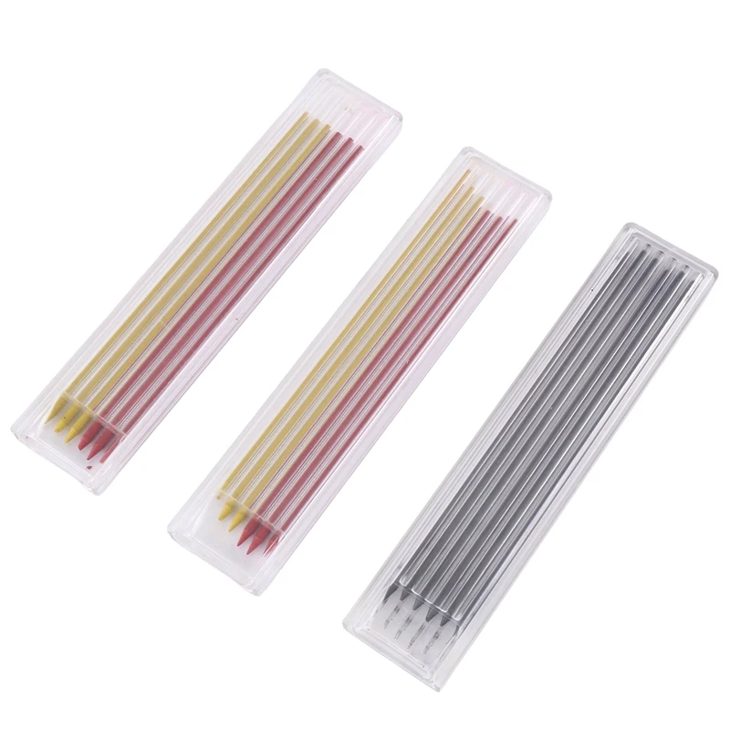 Crayons mécaniques solides pour le dessin, ensemble de 18 pièces, outil de travail d'architecte de charpentier, gribouillage exécutif, 2 pièces