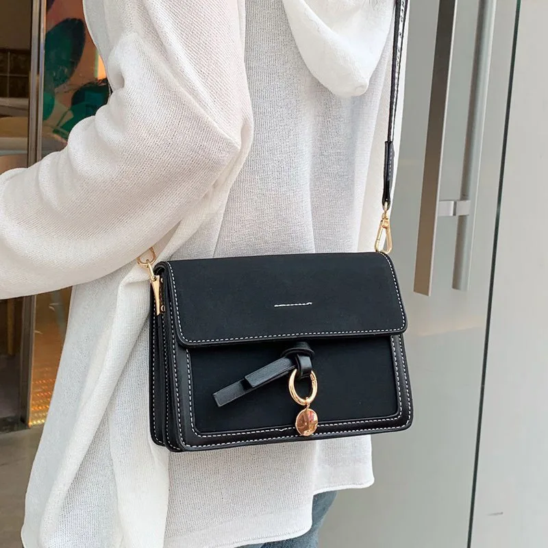 جديد فاخر حقيبة صغيرة رفرف فرك بولي Leather حقائب كتف جلدية Crossbody للنساء 2022 مصمم كلاسيكي حقائب اليد والمحافظ الإناث