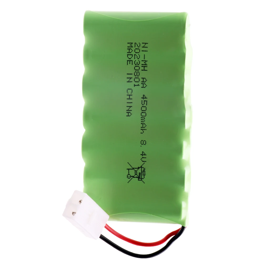 Recarregável AA Battery Pack para RC Brinquedos, Alta Capacidade, NI-MH, AA, 8.4V, 4500mAh, Tanques de Carros, Trens, Robô, Barco, Arma, Peças de Ferramentas