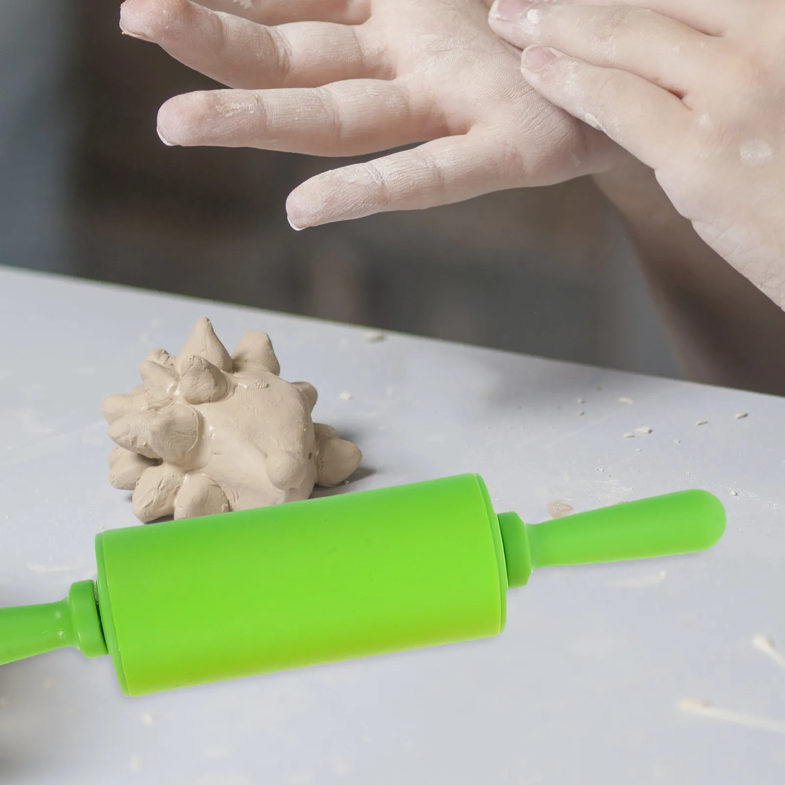 4Pcs Child-Safe Plasticine Rolling Pin Kit for DIY Clay Projects – Multicolor Craft Tools to Develop Fine Motor Skills