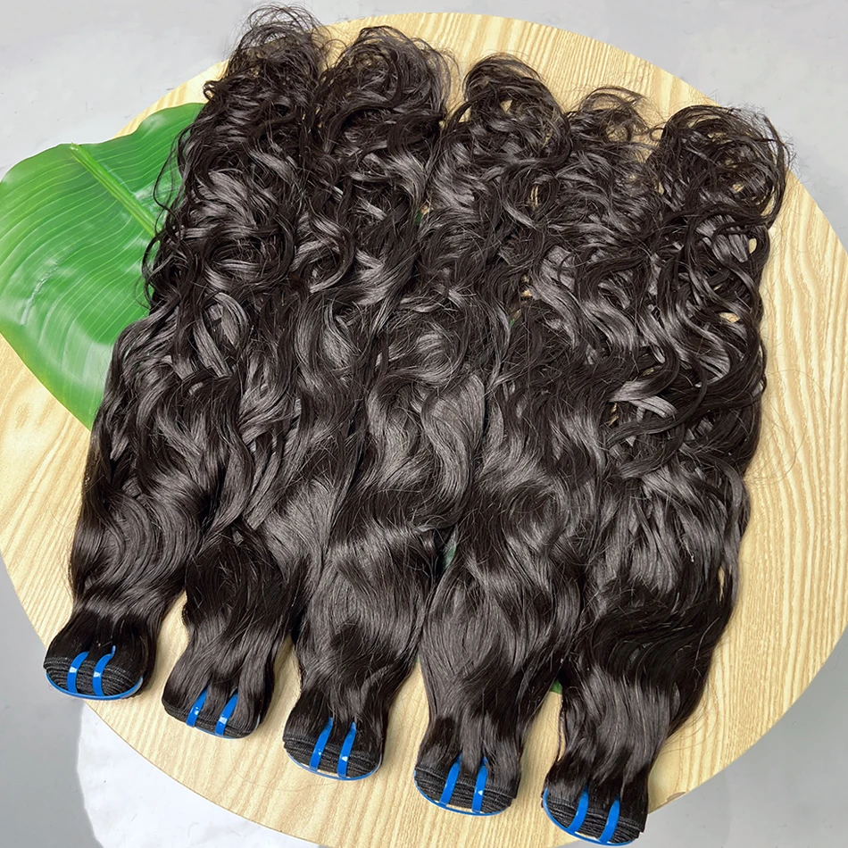 

Натуральные волнистые пряди из человеческих волос 18A, 100% необработанные, натуральные, для наращивания, можно осветлять # Волнистые кудрявые волосы цвета 613