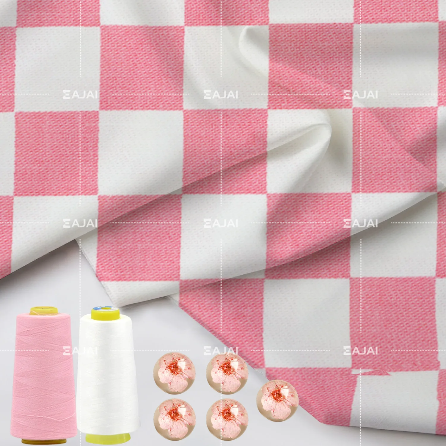 

РОЗОВЫЙ БЕЛЫЙ ТКАНАЛЬНЫЙ КОМПЛЕКТ «сделай сам» С КНОпами из ЖЕМЧУГОМ С ЦВЕТОМ, КОМПЛЕКТ для шитья в КИТАЙСКОМ стиле для женщин и девочек, ручная работа CRAFT 2025