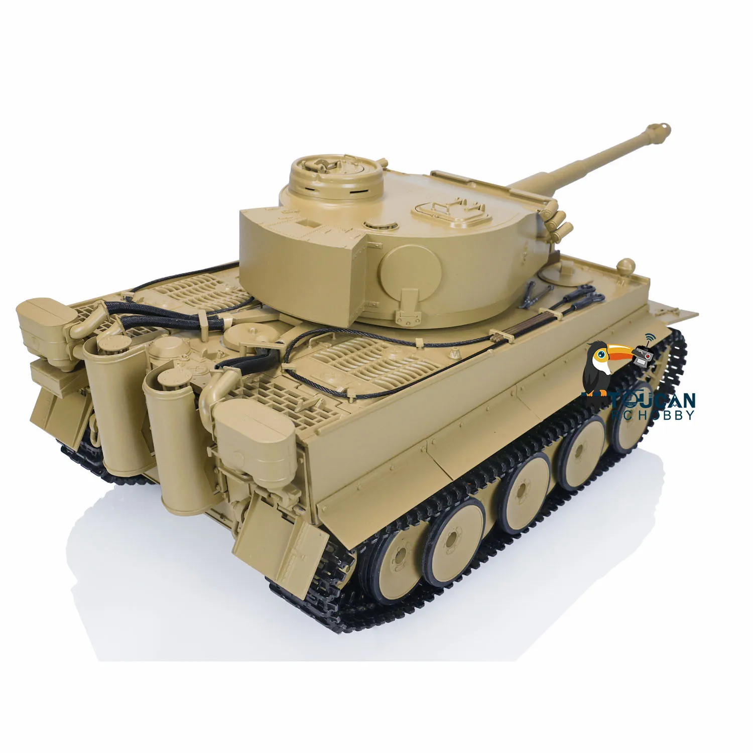 1/16มาโต้โลหะ1220 RTR รถถัง RC เสือเยอรมัน I อินฟราเรดบาร์เรลหดตัวเสร็จควบคุม Panzer รถของเล่นสำหรับเด็กผู้ชาย TH00645