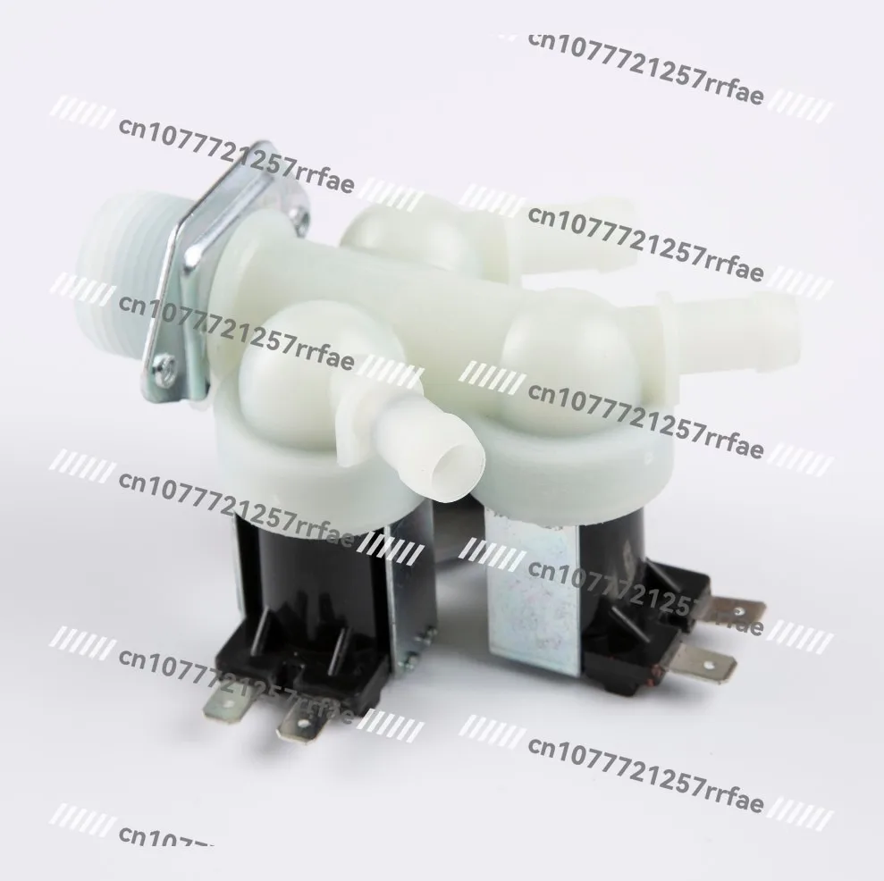 Solenoid valve 3-way water inlet normally closed electric washing machine solenoid valve plastic AC 220V G3/4