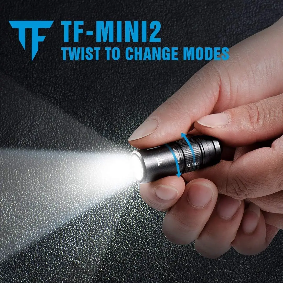 

TrustFire MINI2 220 LM Keychain Flashlight USB Rechargeable, Keyring Torch