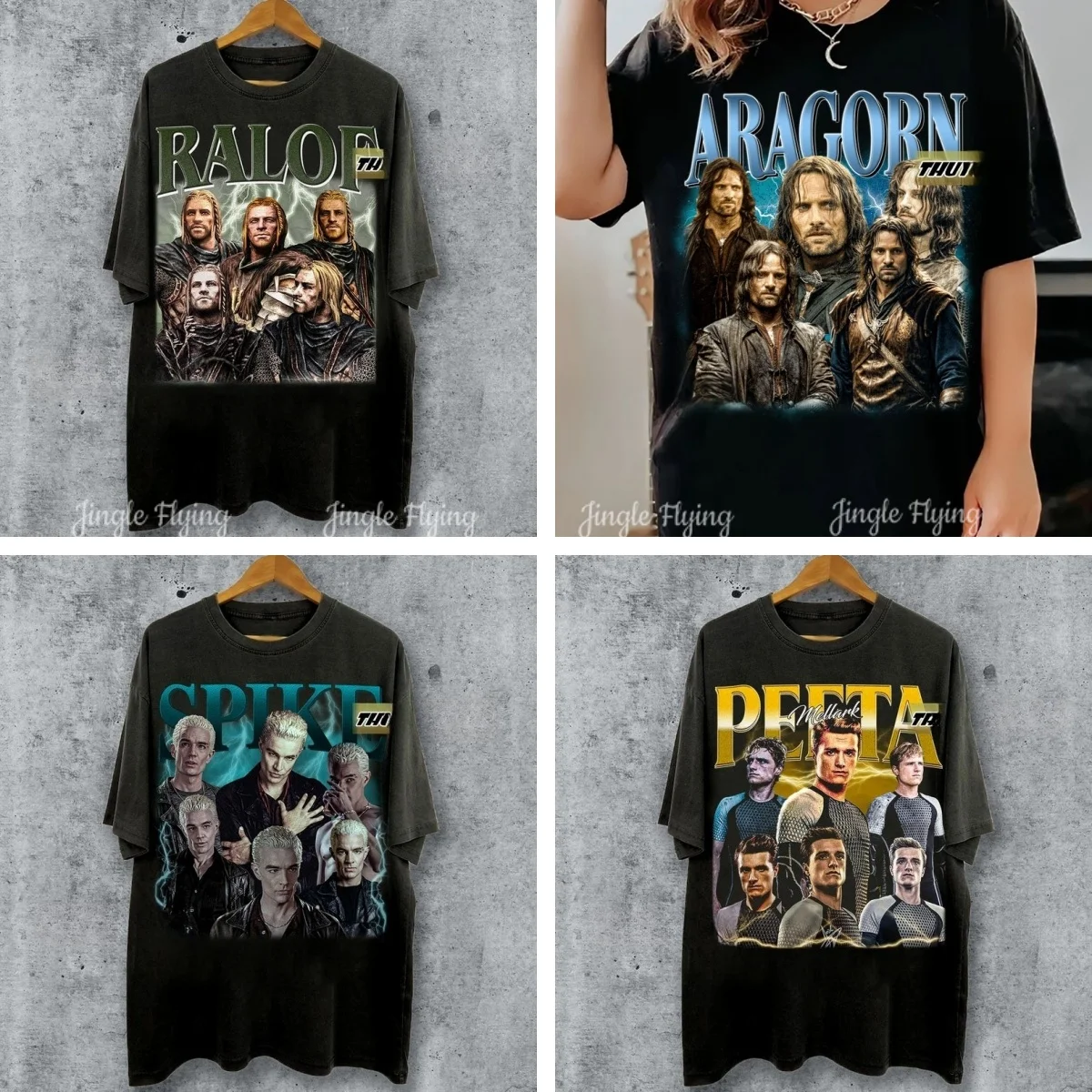 Limited Ralof Skyrim Aragorn Sweatshirt Spike Buffy Peeta Mellark Vintage 90s T-Shirt