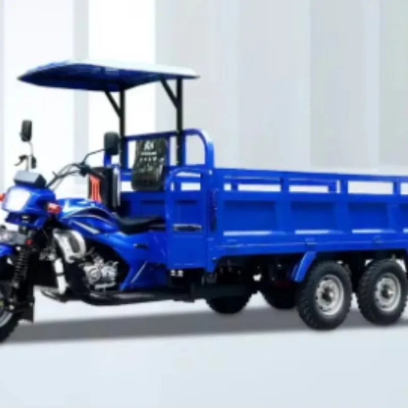 Cheap Price 8HP Motorized Mini Diesel Dump Tricycle Light Cargo Three Wheeler High-Climbing Waterproof Tires 400kg Payload For