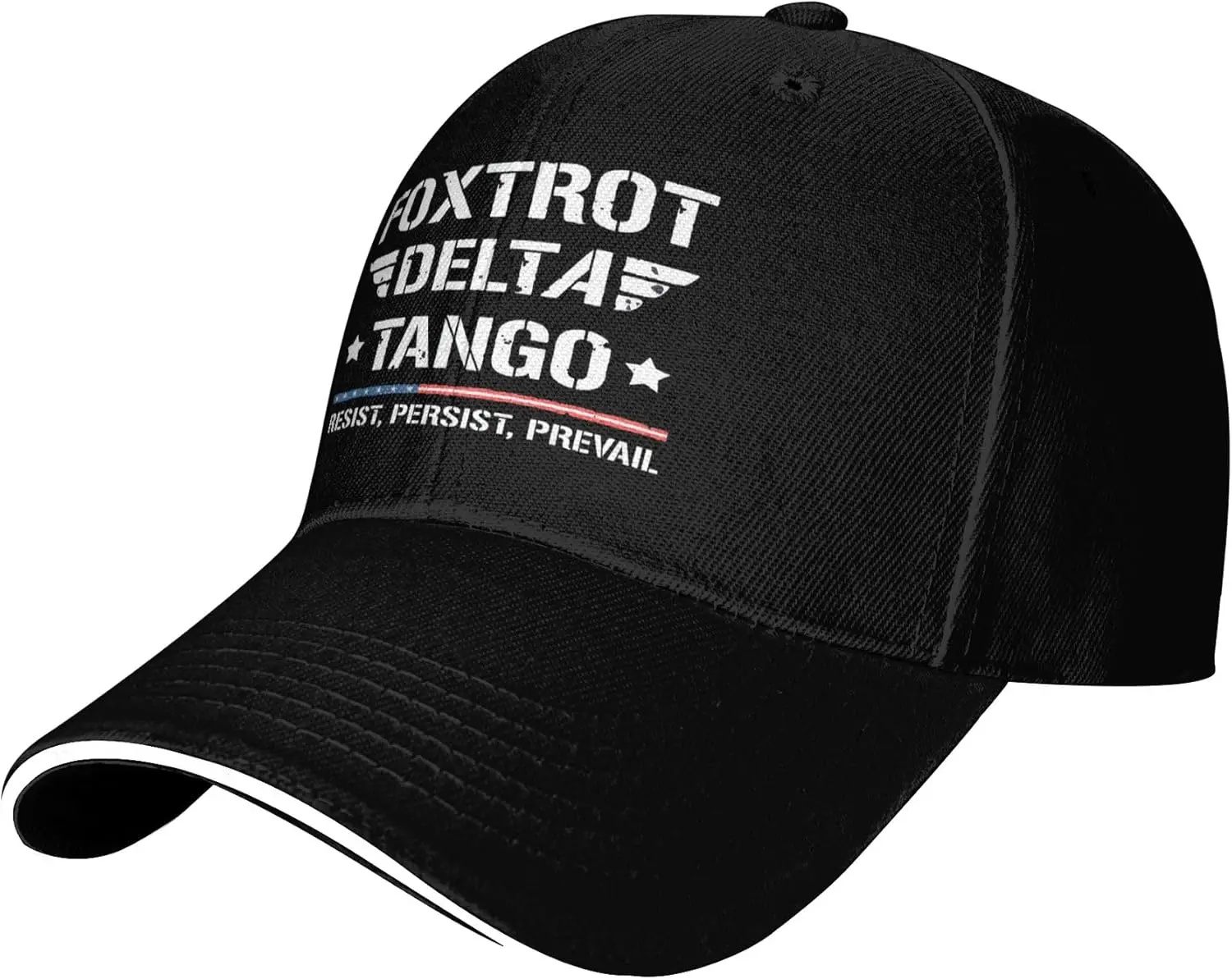 Foxtrot-Delta-Tango-FDT-Resist-Persist-Prevail-Baseball-Cap-Polyester-Adjustable-Casual-Hat