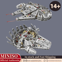 MOC 1381Pcs Space Millennium War Ship Spacecraft Set Falcon Alien MINI 75105 Figure Model Building Blocks Bricks Toy Gift