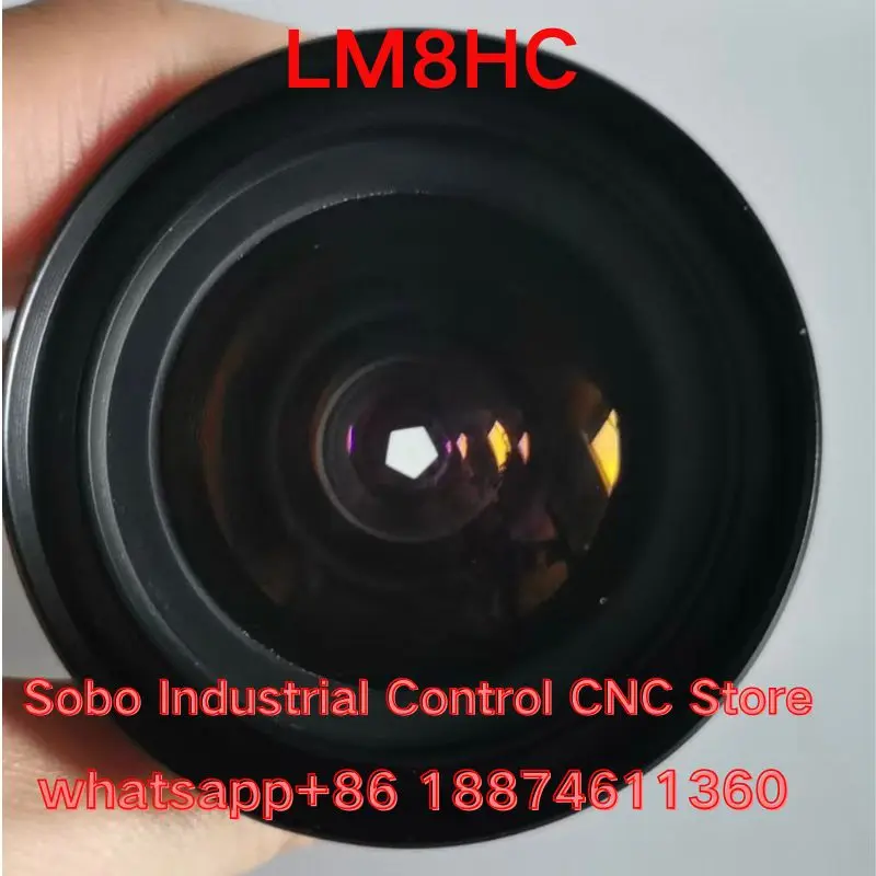 Used Kowa LM8HC industrial lens, 1-inch 8mm/F1.4 , the function is intact