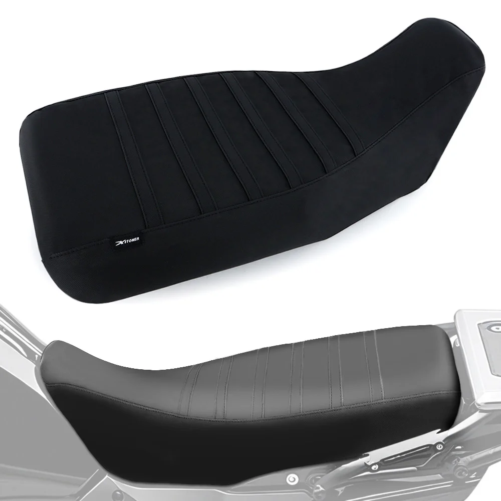 

For Kawadaki KLR650 2022 2023 2024 2025 Motorcycle Waterproof Non-Slip Seat Cover PVC Striped Grip Gripper Seat Cushion Cover