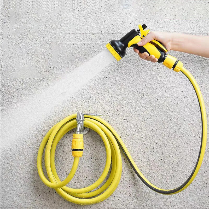 

Car Wash Water Spray Gun with Hose Adjustable Nozzle High Pressure Garden Hose Pipe for Cleaning Irrigation Watering