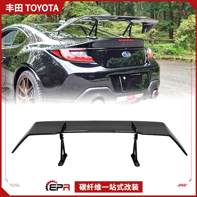 

Suitable for Toyota GR86 BRZ ZD8 carbon fiber modification STI GT large tail, rear spoiler fixed wind wing