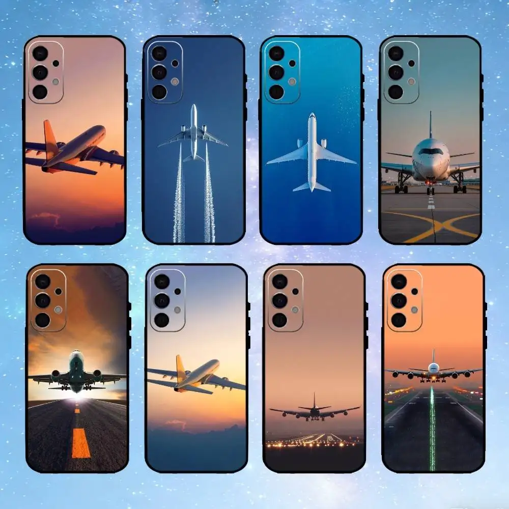 

Airplane Plane Phone Case For Samsung S25,S24,S23,S22,S21,S20,Plus,Fe,Lite,Others Black Cover