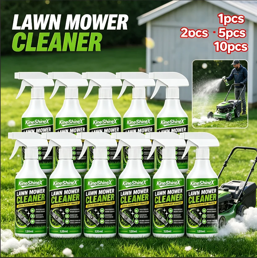 120ml Lawn Mower Cleaner for Turf Mud Oil Stain Spray Garden Machinery Cutterhead Chassis - Exterior Deep Clean Solution