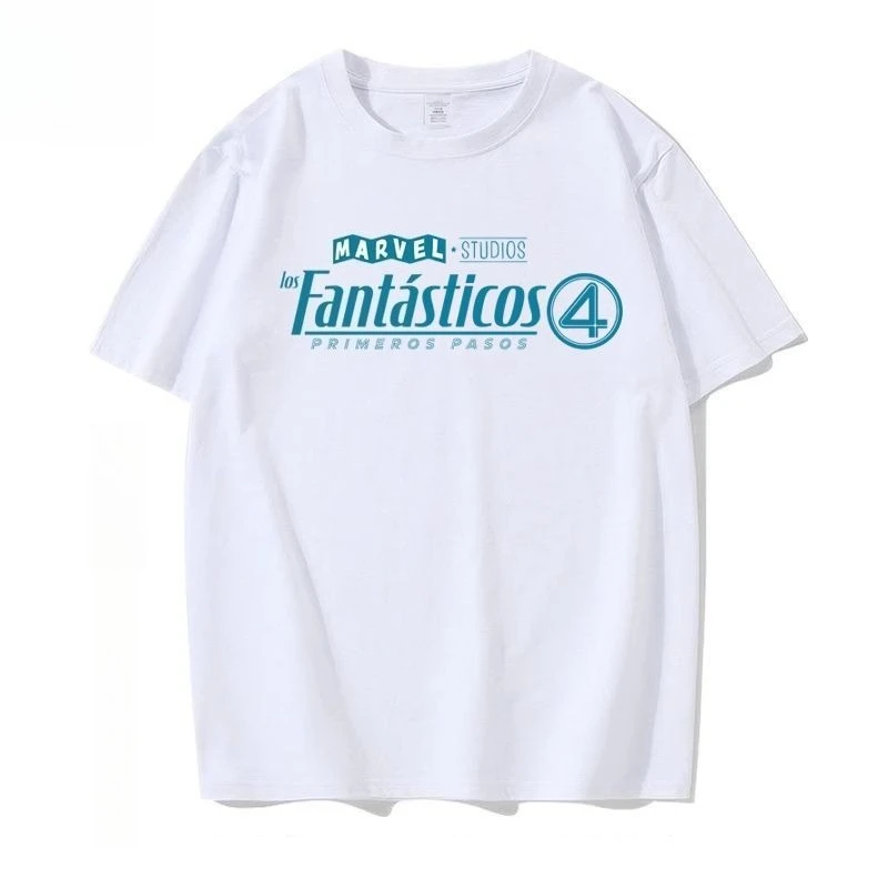 

Marvel Genuine 2026 New Fantastic Four Show Up Fantastic 4 Printed Plus Size Men's Short Sleeve Loose Sports T-Shirt