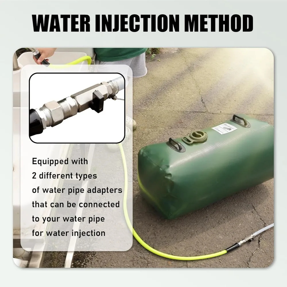 Tragbare 25-Gallonen-Wasserspeicherblase für Wohnmobile und Notfallgetränke