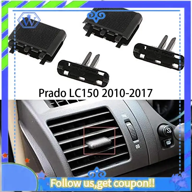 M46K-2Pcs Car Center Dash A/C Air Vent Outlet Tab Clip Repair Kit For Toyota Prado LC150 2010-2017