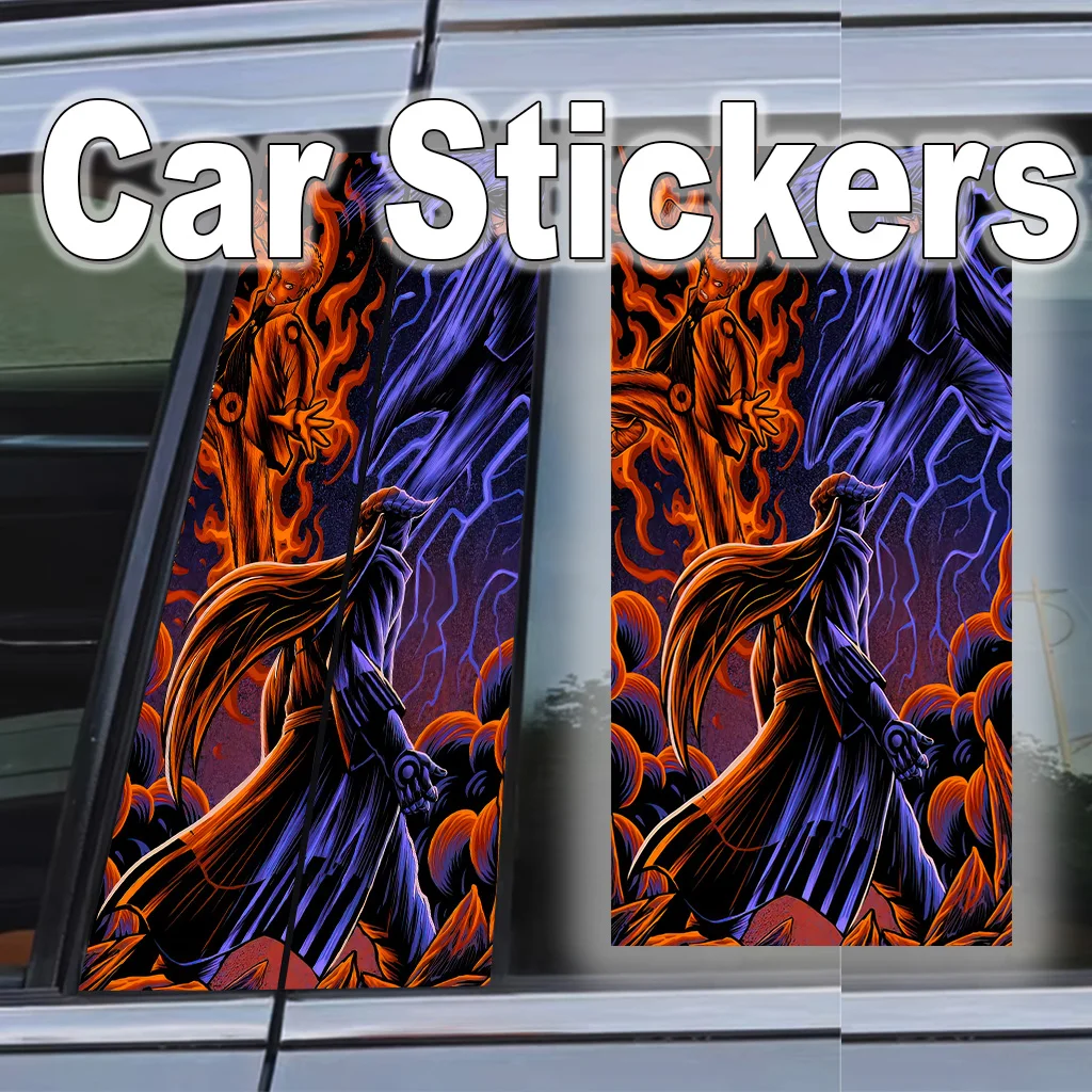 

Sasuke Naruto Anime Car B Pillar Stickers Self-Adhesive Poster Auto Exterior Gift Waterproof Scratch-Resistant Decal Apply Decor