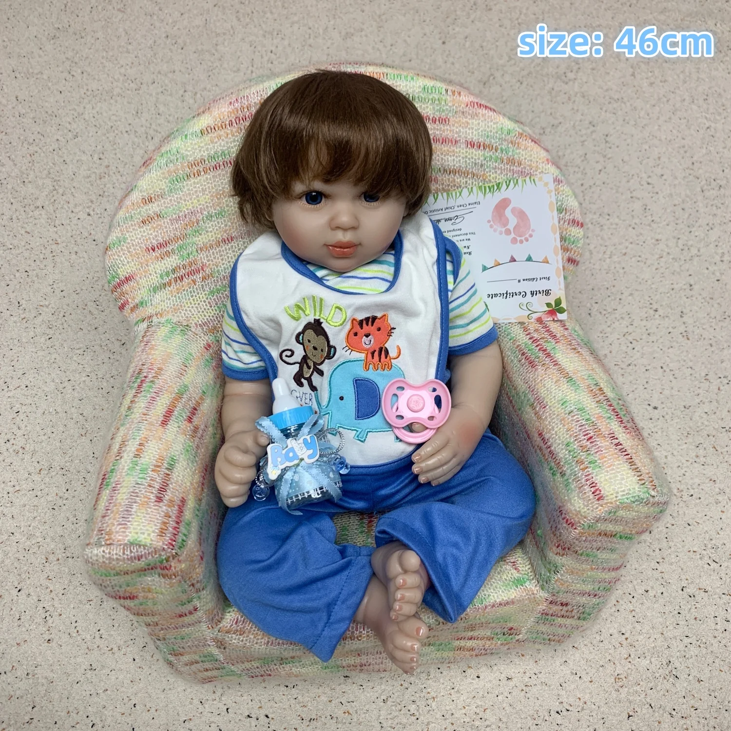 AWW! 18-20inch Reborn Toddler Doll 20inch Newborn Baby Doll Lifelike Bebe Realistic Doll Toy Boneca Brinquedo view 3