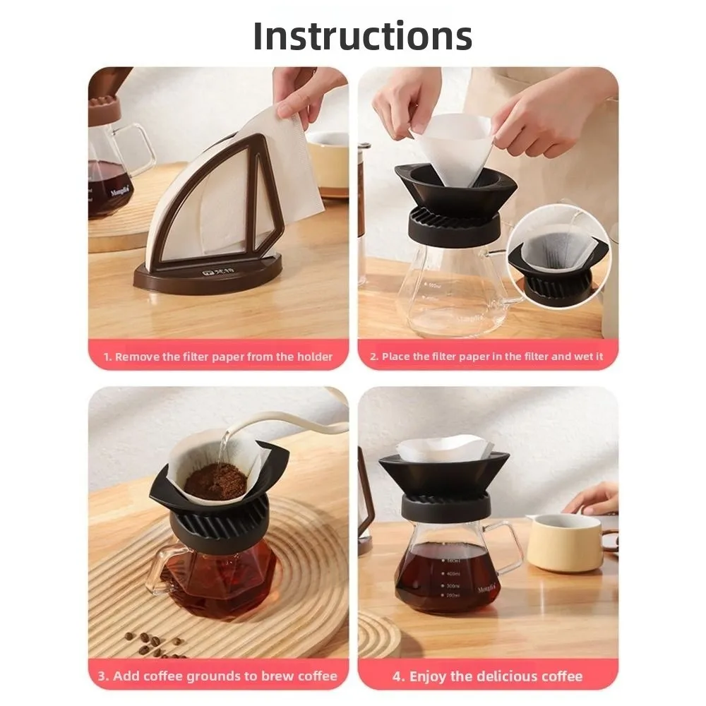 2in1 Kaffee Filter Papier Halter Kreativität Universal Filter Papier Lagerung Rack Segelboot Form Lebensmittel Grade
