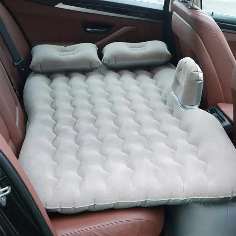 

gray Inflatable Mattress Air Bed Sleep Rest Car SUV Travel Bed Universal Car Seat Bed Multi Functional for Outdoor Camping Beach
