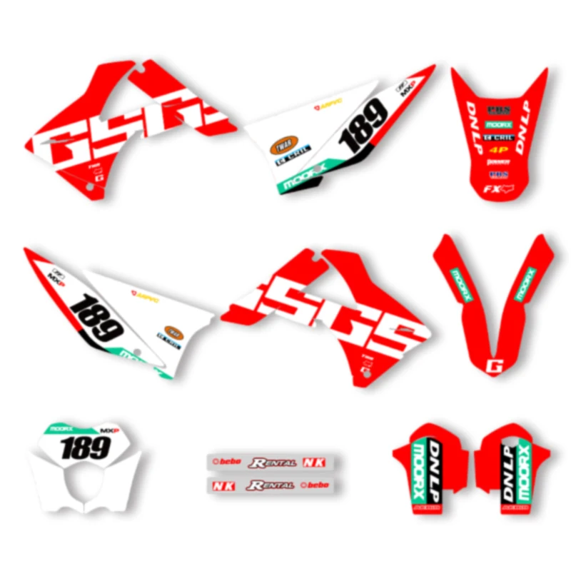 

Powerzone Custom Graphics Backgrounds Decals Stickers Kit For GASGAS EC MC 125 200 250 300 450 2010 2011