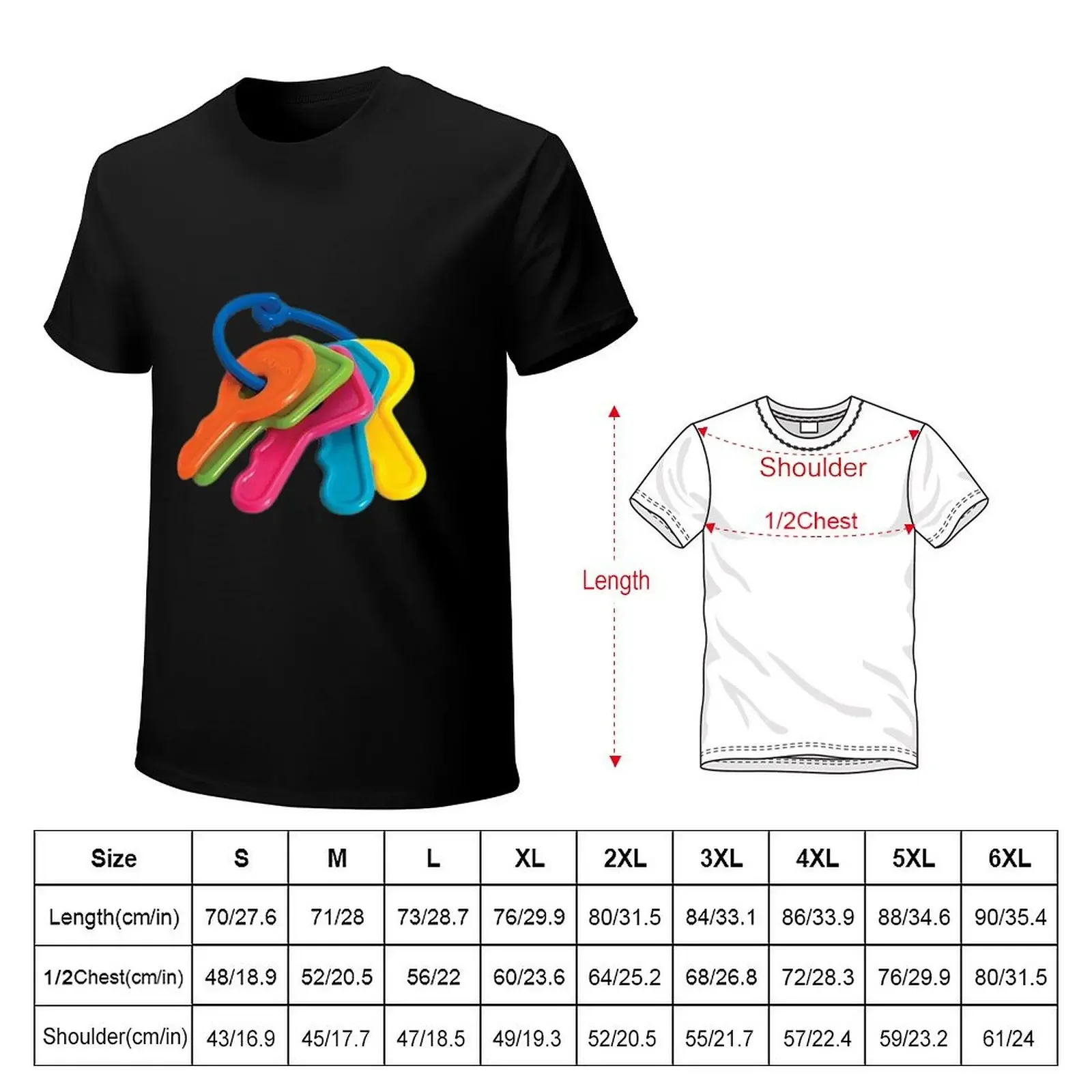 plastic toy keys T-Shirt customizeds blacks mens graphic t-shirts